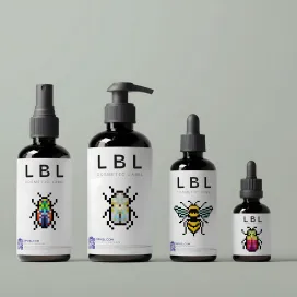 Cosmetic Label Showcasing 10